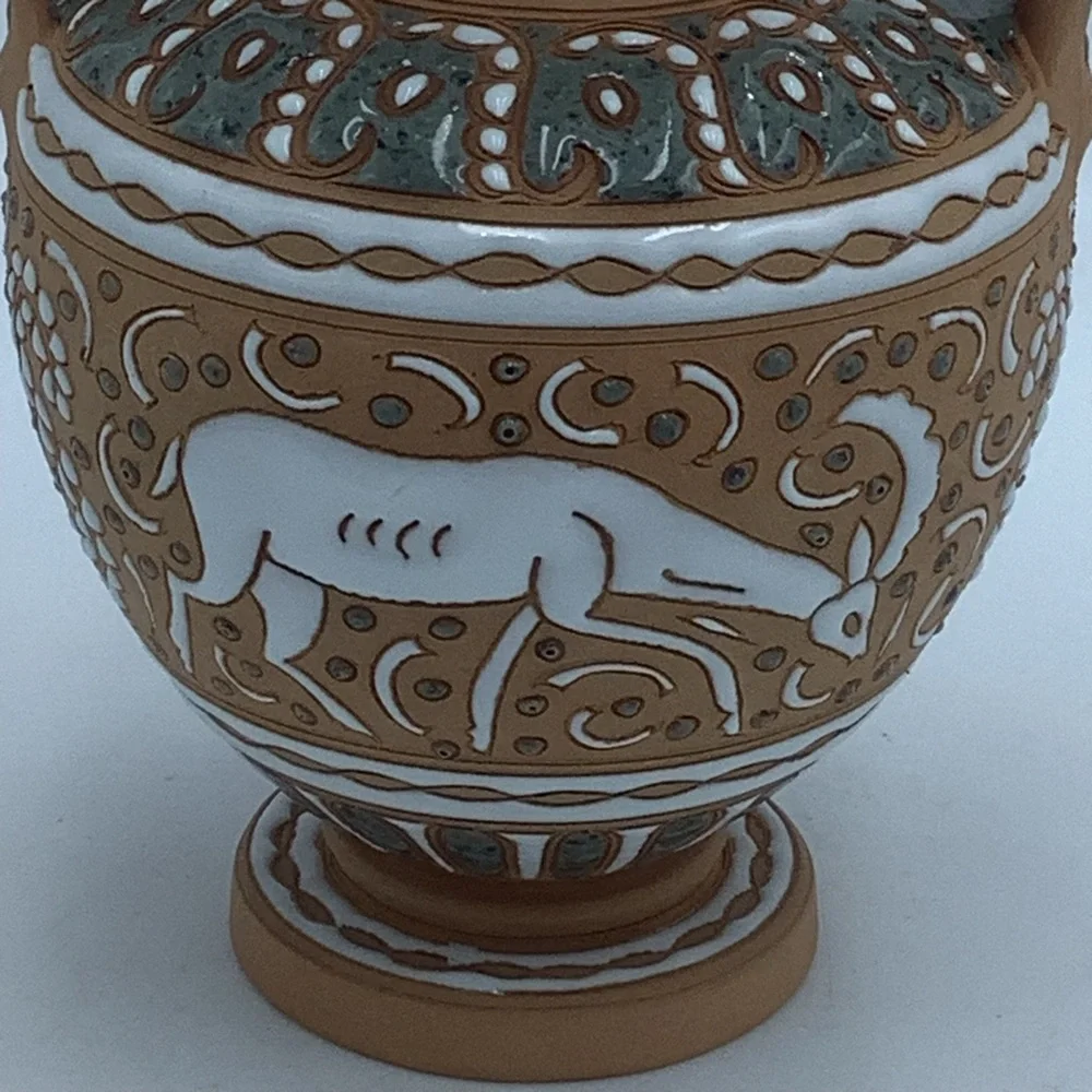 Handmade Dakas Keramic Rodos Greece Vase